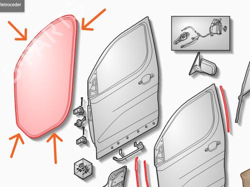 Used Rubber door seal PEUGEOT EXPERT Van (V_) 1.5 BlueHDi 120 (120 hp) 32238618