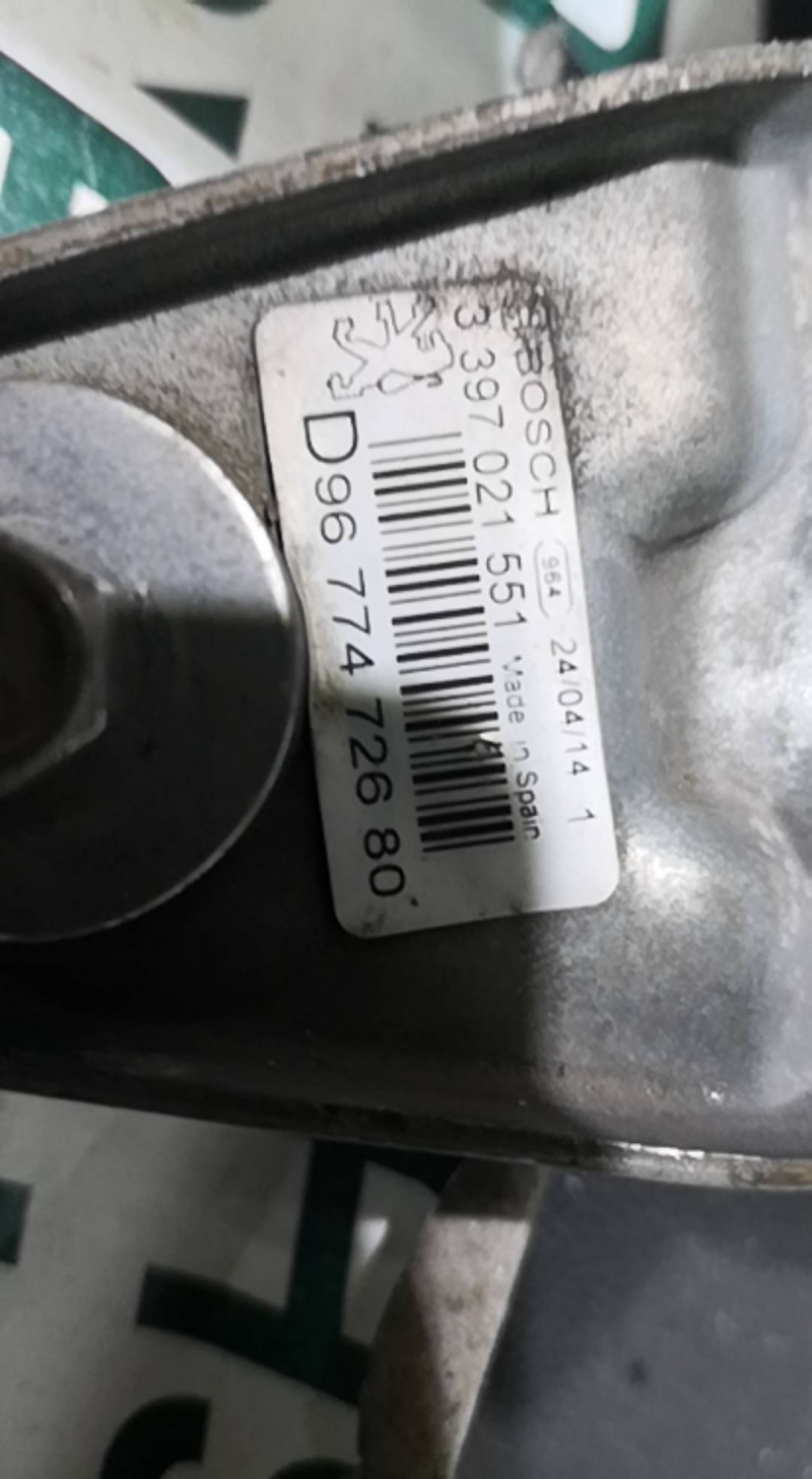 Front wiper motor PEUGEOT 508 I (8D_) 2.0 HDi 9677472680 BParts