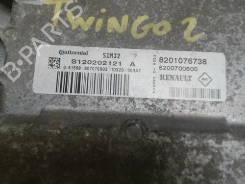 Engine control unit (ECU) RENAULT TWINGO II (CN0_) 1.2 16V (CN04, CN0B) | BP31238499M57