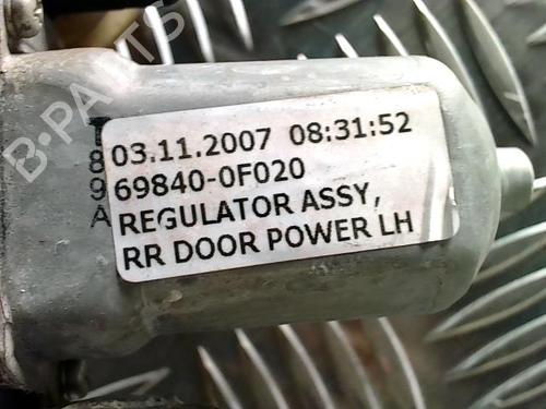 Rear left window mechanism TOYOTA COROLLA Verso (ZER_, ZZE12_, R1_) 2.2 D-4D (AUR10_, AUR10R) | BP31152825C24 