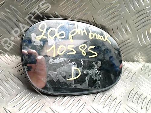 Used Right mirror glass PEUGEOT 206 SW (2E/K) 1.1 (60 hp) 31239245