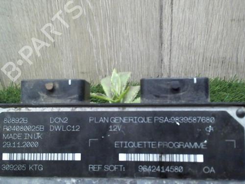 Used Engine control unit (ECU) CITROËN BERLINGO / BERLINGO FIRST Box Body/MPV (M_) 1.9 D 70 (MBWJZ, MCWJZ) (69 hp) 29057871