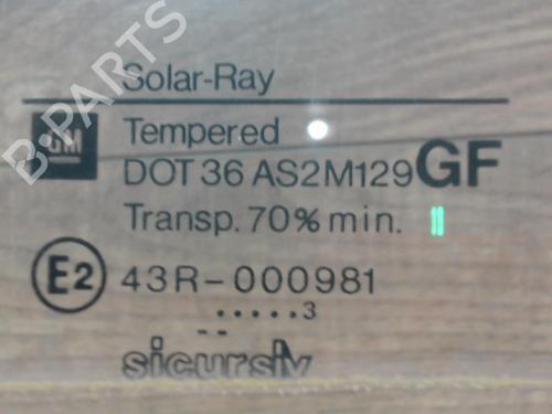 Dør rude ventre bagtil OPEL OMEGA B (V94) 2.2 DTI 16V (F69, M69, P69) (120 hp) 25412297