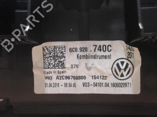 Used Instrument cluster VW POLO V (6R1, 6C1) 1.2 TSI 16V (90 hp) 25387323