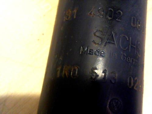 Left rear shock absorber VW GOLF V (1K1) 2.0 TDI 16V | BP25390845M18