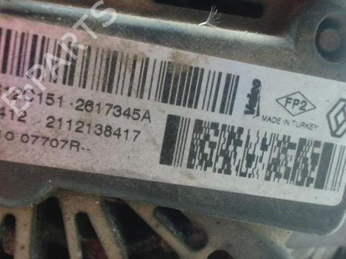 Alternator DACIA DUSTER (HS_) 1.5 dCi 4x4 (HSMC, HSMD) | BP25430037M7