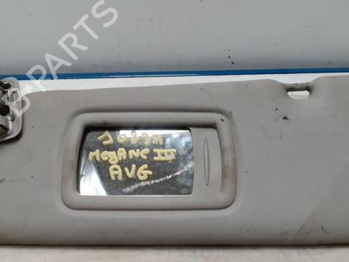 Used Left sun visor RENAULT MEGANE III Hatchback (BZ0/1_, B3_) 1.5 dCi (106 hp) 25420439