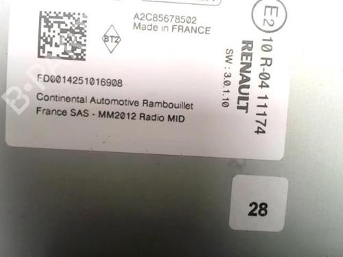 Radio RENAULT CAPTUR I (J5_, H5_) 1.5 dCi 90 (J5N4, J5M5, J5MW, J5M6, J5AL, J5AJ) | BP26379181E6 