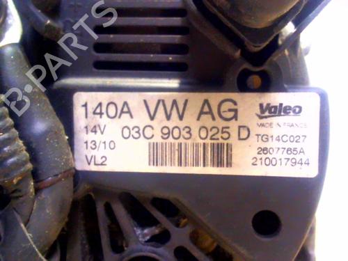 Alternator VW GOLF VI (5K1) 1.4 TSI | BP31220101M7