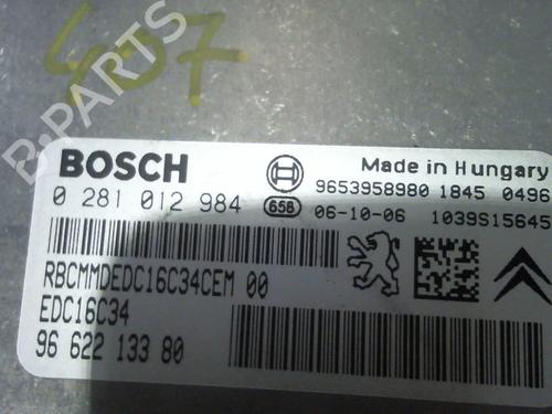 Used Engine control unit (ECU) PEUGEOT 407 (6D_) 1.6 HDi 110 (6D9HZC, 6D9HYC) (109 hp) 31218748