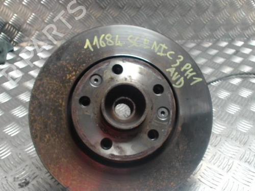 Used Right front steering knuckle RENAULT SCÉNIC III (JZ0/1_) 1.5 dCi (106 hp) 25430557