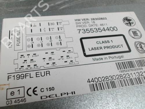 Used Radio FIAT PUNTO EVO (199_) 1.2 (65 hp) 28611899