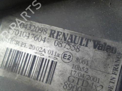 Left headlight RENAULT SCÉNIC I MPV (JA0/1_, FA0_) 2.0 16V (JA1B, JA1D, JA0C) | BP31238298C28 