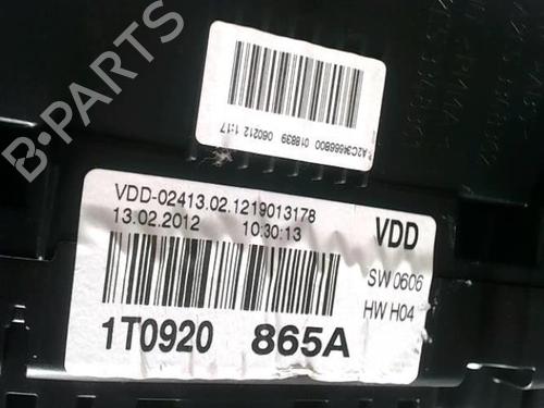 Instrument cluster VW TOURAN (1T3) 1.6 TDI | BP26380680C47 