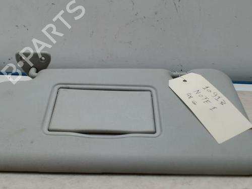 Venstre solskærm NISSAN NOTE (E11, NE11) 1.5 dCi (86 hp) 25419696