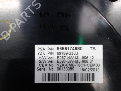 Instrument cluster PEUGEOT 3008 I MPV (0U_) 1.6 HDi | BP30175887C47