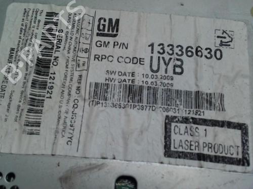 Used Radio CHEVROLET CRUZE (J300) 2.0 CDI (150 hp) 29389581