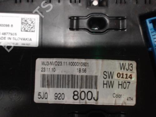 Kombinert Instrument SKODA FABIA II (542) 1.6 TDI | BP25392663C47