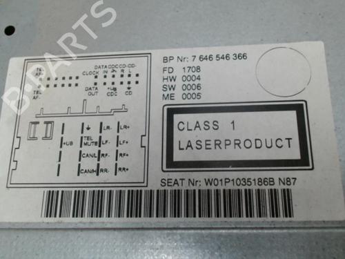 Autoradio SEAT LEON (1P1) 1.9 TDI (105 hp) 31232564