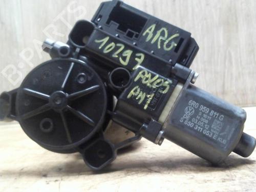 Rudehejsemotor bagstkærm venstre VW POLO V (6R1, 6C1) 1.2 (60 hp) 28797020