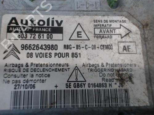Airbag styreenhed CITROËN C4 I (LC_) 1.6 HDi | BP25390089M53 
