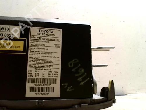 Used Radio TOYOTA AURIS (_E15_) 1.4 D-4D (NDE150_, NDE150R) (90 hp) 25423863