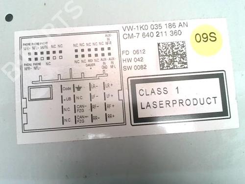 Radio VW TOURAN (1T3) 1.6 TDI | BP26380677E6