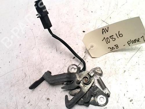 Used Hood lock PEUGEOT 308 I (4A_, 4C_) 1.6 16V (150 hp) 28611917