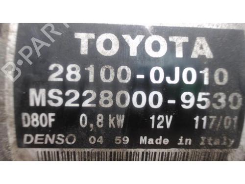 Starter TOYOTA YARIS (_P1_) 1.0 (SCP10_, SCP10R) | BP25384249M8 