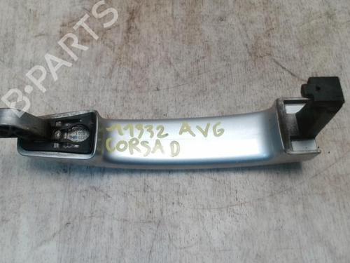 Used Front left exterior door handle OPEL CORSA D (S07) 1.3 CDTI (L08, L68) (75 hp) 27628312