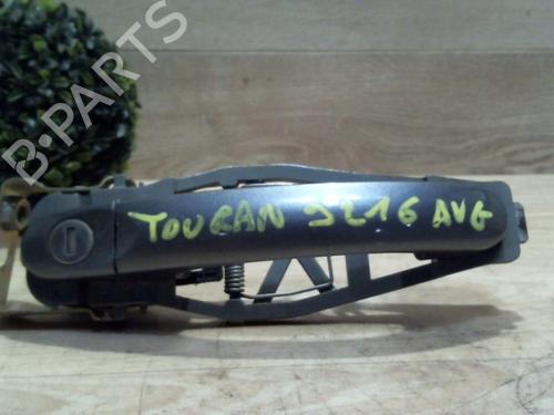 Used Front left exterior door handle VW TOURAN (1T1, 1T2) 1.9 TDI (105 hp) 25383504