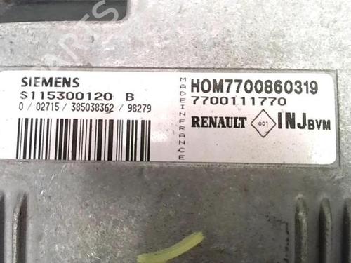 Control unit RENAULT MEGANE I (BA0/1_) 1.6 e (BA0F, BA0S) | BP27405778M11