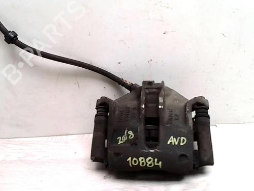 Used Right front brake caliper PEUGEOT 208 I (CA_, CC_) 1.2 VTI 82 (82 hp) 28332395