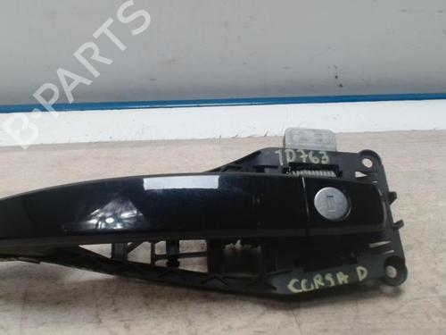 Used Front left exterior door handle OPEL CORSA D (S07) 1.2 (L08, L68) (80 hp) 28085549
