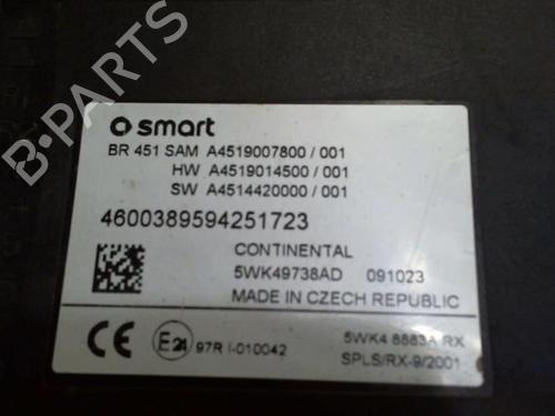 Fuse box SMART FORTWO Coupe (451) 0.8 CDi (451.301) | BP25383863E1 
