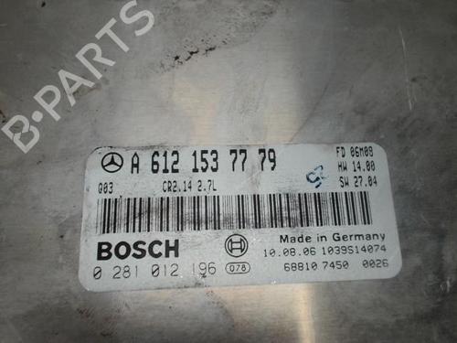 Used Engine control unit (ECU) MERCEDES-BENZ C-CLASS (W203) C 270 CDI (203.016) (170 hp) 27921377