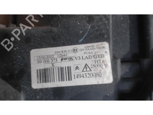 Left headlight CITROËN C8 (EA_, EB_) 2.2 HDi | BP25412722C28 
