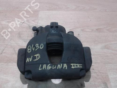 Used Right front brake caliper RENAULT LAGUNA III (BT0/1) 1.5 dCi (BT00, BT0A, BT0T, BT1J) (110 hp) 25409503