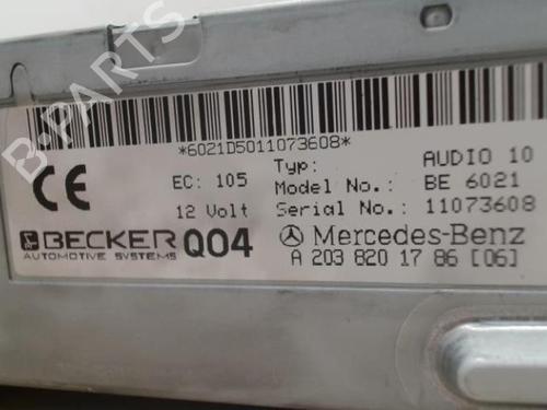 Bilradio MERCEDES-BENZ C-CLASS (W203) C 200 CDI (203.004) | BP25422027E6