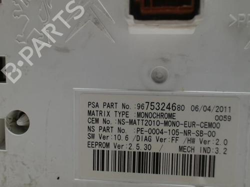 Instrument cluster PEUGEOT 508 I (8D_) 2.0 HDi | BP31229217C47