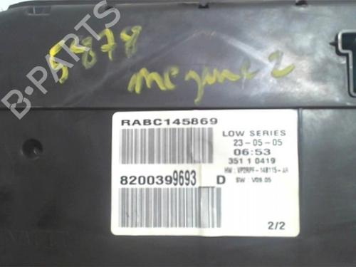 Kombinert Instrument RENAULT MEGANE II (BM0/1_, CM0/1_) 1.5 dCi (BM0F, BM0T, BM2B, CM0F, CM0T) | BP25399417C47 
