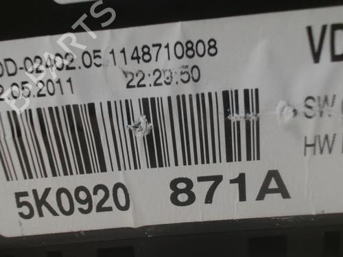 Instrument cluster VW GOLF VI (5K1) 1.6 TDI | BP27864414C47