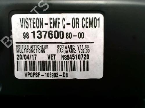 Display monitor CITROËN C4 II (NC_) 1.6 BlueHDi 115 | BP31223840C48