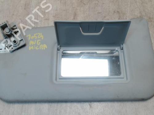 Used Left sun visor NISSAN MICRA III (K12) 1.2 16V (65 hp) 27628262