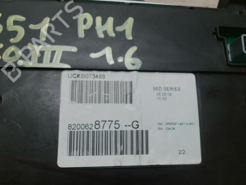 Instrument cluster RENAULT CLIO III (BR0/1, CR0/1) 1.6 16V (BR05, BR0B, BR0Y, BR15, BR1J, BR1M, BR1Y, CR0B,... | BP28007875C47