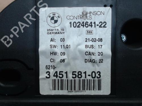 Used Instrument cluster BMW X3 (E83) xDrive 20 d (177 hp) 25386364