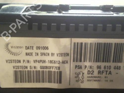 Climate control PEUGEOT 407 (6D_) 1.6 HDi 110 (6D9HZC, 6D9HYC) | BP29393463I5 