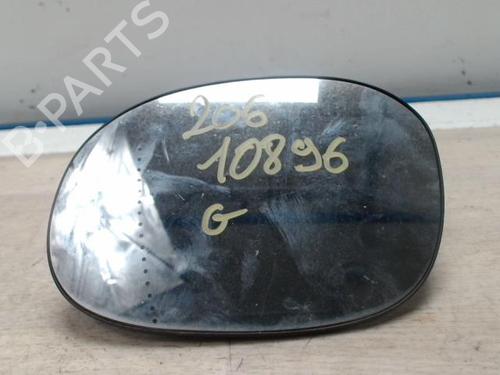 Used Left mirror glass PEUGEOT 206 CC (2D) 2.0 S16 (136 hp) 31239219