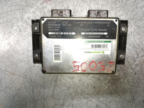 Computer motormanagement CITROËN BERLINGO / BERLINGO FIRST Box Body/MPV (M_) 1.9 D 70 (MBWJZ, MCWJZ) | BP25772425M57 