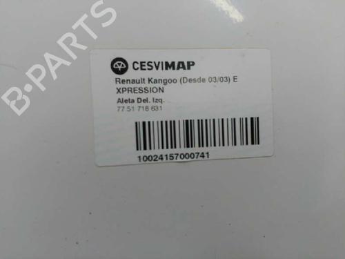 Left front fenders RENAULT KANGOO (KC0/1_)  | BP21432761C41 